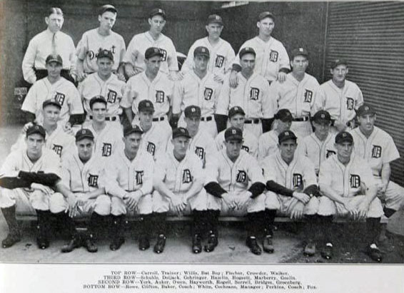 1934 AL Champion Detroit Tigers